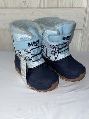 Ground Up Bluey Toddler Winter Boots Size 11 Blue Snow Boots